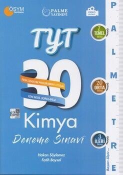Palme Yayınları TYT Kimya Palmetre 30 Deneme Sınavı