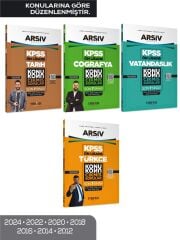Marka 2026 KPSS Ön Lisans Tarih + Coğrafya + Vatandaşlık + Türkçe Çıkmış Sorular Son 7 Yıl Konularına Göre 4 lü Set ARŞİV Serisi Marka Yayınları