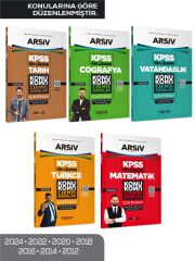 Marka 2026 KPSS Ön Lisans Çıkmış Sorular Son 7 Yıl Konularına Göre 5 li Set ARŞİV Serisi Marka Yayınları