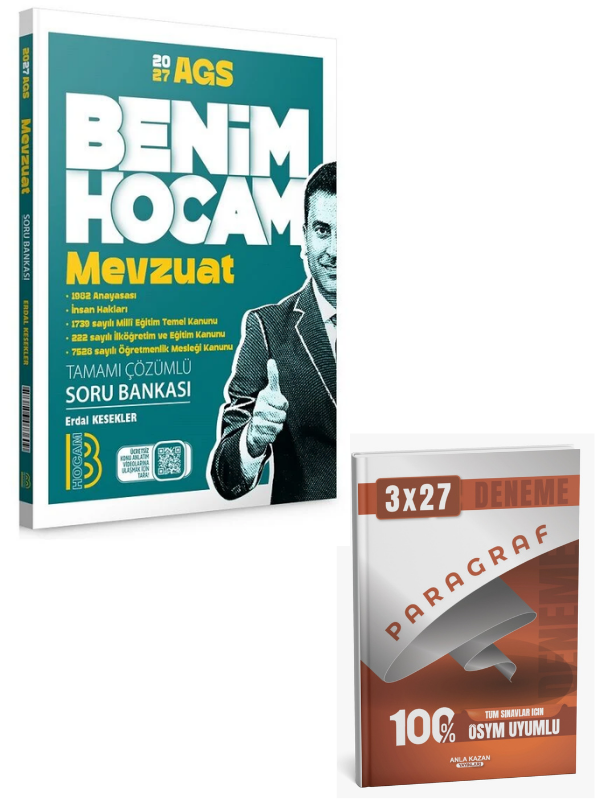 Benim Hocam 2027 MEB-AGS Mevzuat Soru Bankası Çözümlü+ Anla Kazan Paragraf
