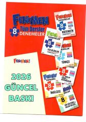 Fenomen Okul Yayınları 8. Sınıf Tüm Dersler 6 Ders Bir Arada Branş Denemeleri