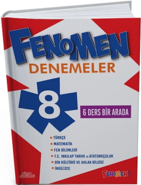 Fenomen Okul Yayınları 8. Sınıf Tüm Dersler 6 Ders Bir Arada Branş Denemeleri