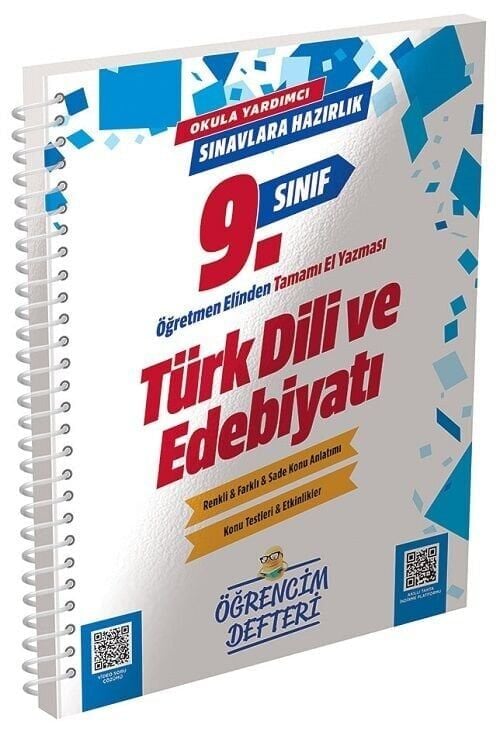 Murat 9. Sınıf Türk Dili ve Edebiyatı Öğrencim Defteri Murat Yayınları
