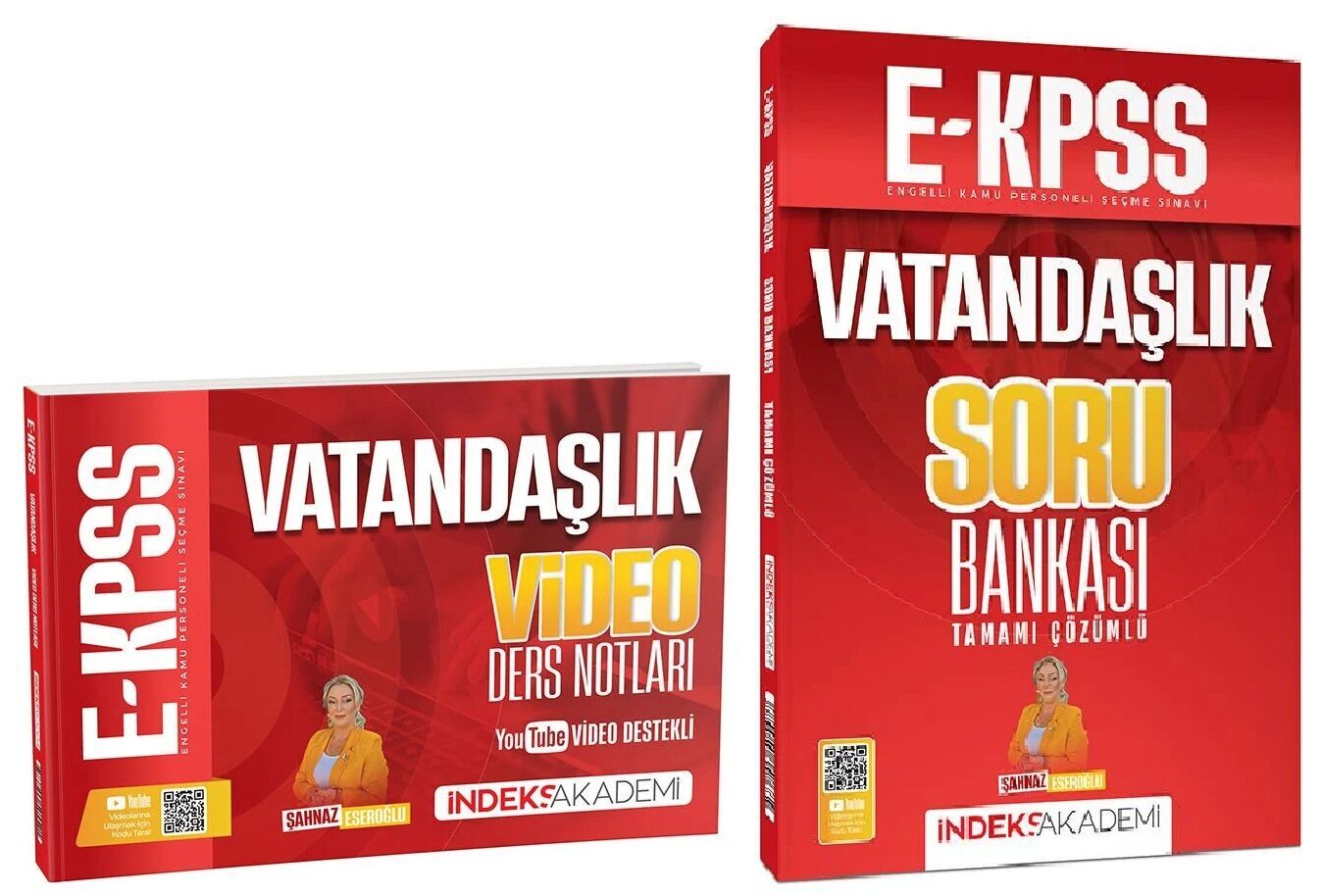İndeks Akademi 2026 EKPSS Vatandaşlık Video Ders Notları + Soru Bankası 2 li Set - Şahnaz Eseroğlu İndeks Akademi Yayınları