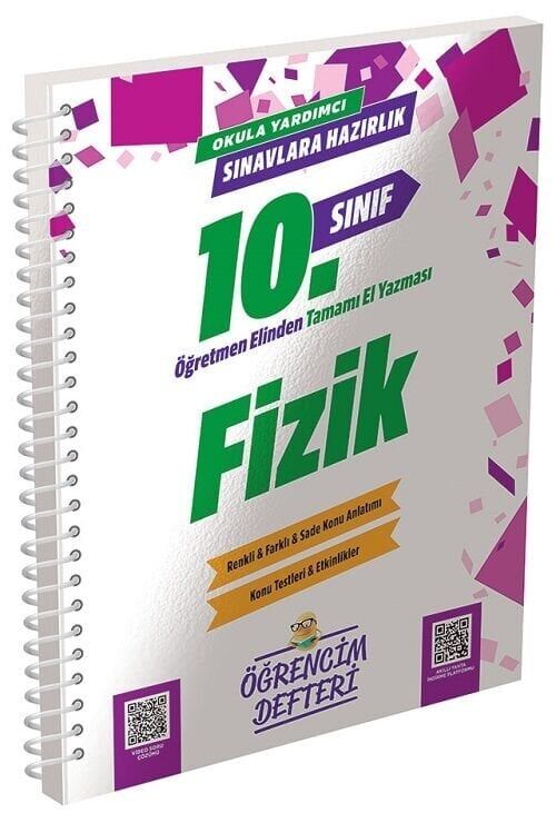 Murat 10. Sınıf Fizik Öğrencim Defteri Murat Yayınları