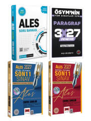 Pegem+Yargı  2027 ALES Tamamı Çözümlü Soru Bankası+Sözel-Sayısal Çıkmış Soru+EVP Akademi 3x27 Paragraf Deneme