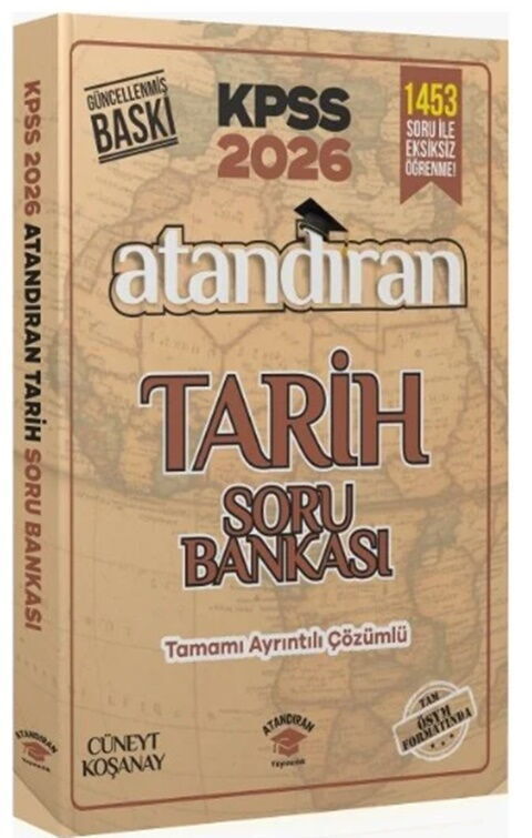 Atandıran Yayıncılık KPSS Tarih 1453 Soru Bankası 2026