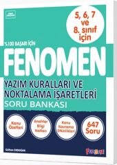 Fenomen Okul Yayınları Yazım Kuralları ve Noktalama İşaretleri Soru Bankası