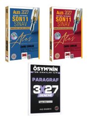 Yargı 2027 ALES Sözel+Sayısal Yetenek Son 11 Sınav Tamamı Çözümlü Çıkmış Sorular+EVP Akademi 3x27 Paragraf Deneme