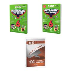 2027 Av 6. Sınıf Fen Bilimleri + Matematik Soru + anla kazan paragraf deneme 3'lü Set
