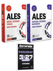 Pegem 2027 ALES Sözel +Sayısal Yetenek Türkçe Tamamı Çözümlü Soru Bankası+EVP Akademi 3x27 Paragraf Deneme