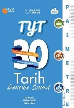 Palme Yayınları TYT Tarih Palmetre Serisi 30 Deneme Video Çözümlü