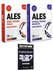 Pegem 2027 ALES Sözel +Sayısal Yetenek Türkçe Tamamı Çözümlü Soru Bankası+EVP Akademi 3x27 Paragraf Deneme
