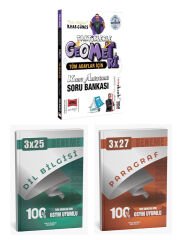 Yargı + Anla Kazan Taktiklerle Geometri Konu Anlatımlı Soru + Paragraf Dil Bilgisi Deneme 3 lü Set