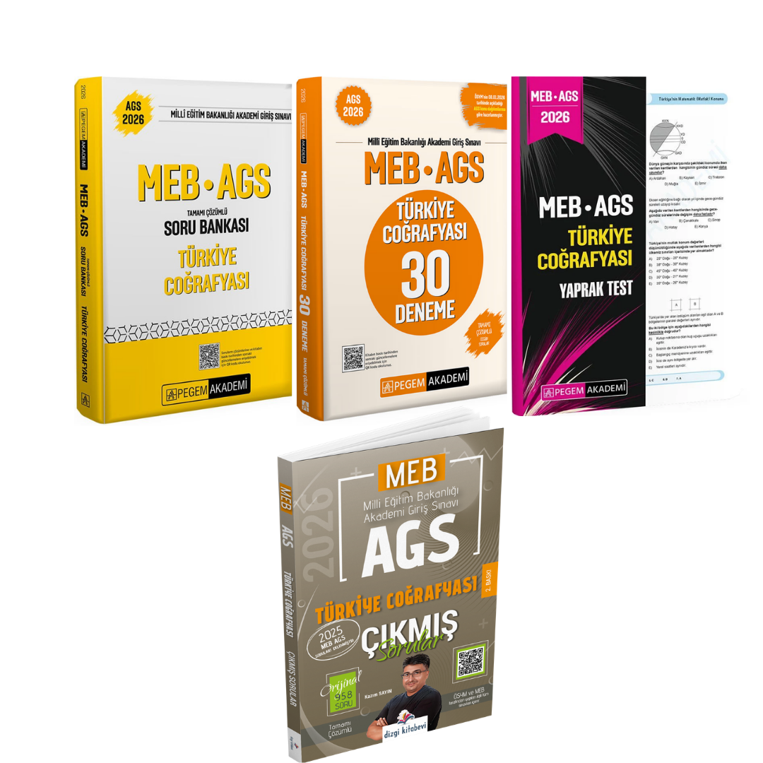Pegem 2026 MEB AGS Türkiye Coğrafyası Soru Bankası & AGS Türkiye Coğrafyası Deneme & AGS Türkiye Coğrafyası Çıkmış Sorular Seti