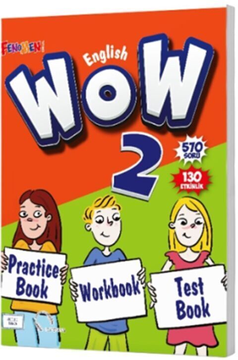 Fenomen Okul 2. Sınıf Wow English Practice Book Workbook Test Book