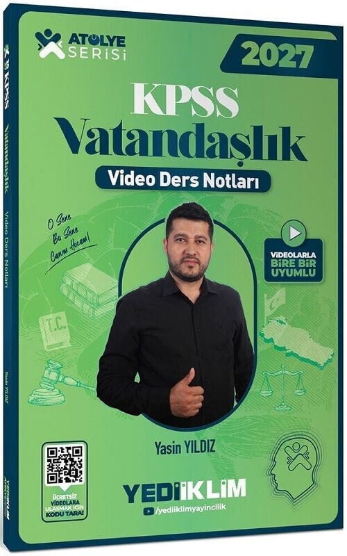 Yediiklim 2027 KPSS Vatandaşlık Atölye Video Ders Notları - Yasin Yıldız