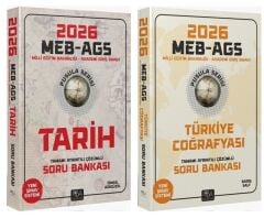 CBA Yayınları 2026 MEB-AGS Tarihin + Coğrafya Pusulası Soru Bankası 2 li Set - İsmail Adıgüzel CBA Yayınları