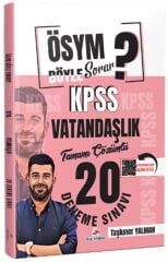 Dizgi Kitap ÖSYM Böyle Sorar 2026 KPSS Vatandaşlık Tamamı PDF Çözümlü 20 Deneme Sınavı