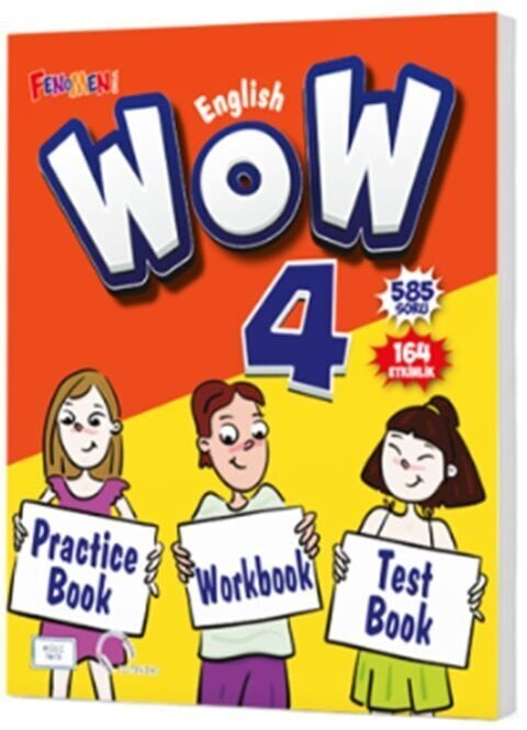 Fenomen Okul 4. Sınıf Wow English Practice Book Workbook Test Book