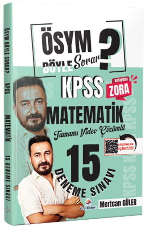 Dizgi Kitap ÖSYM Böyle Sorar 2026 KPSS Matematik Tamamı Video Çözümlü 15 Deneme