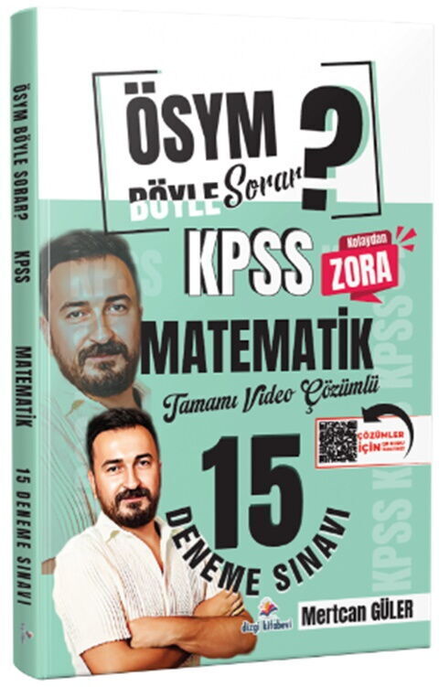 Dizgi Kitap ÖSYM Böyle Sorar 2026 KPSS Matematik Tamamı Video Çözümlü 15 Deneme