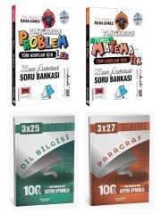 Yargı + Anla Kazan Taktiklerle Matematik Problemler + Anla Kazan Paragraf Dil Bilgisi Deneme 4 lü