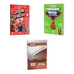 2027 Av 6. Sınıf İngilizce Legend Of English Practice Book + Paragraf Soru Avcısı Soru + Ankapade 3'lü Set