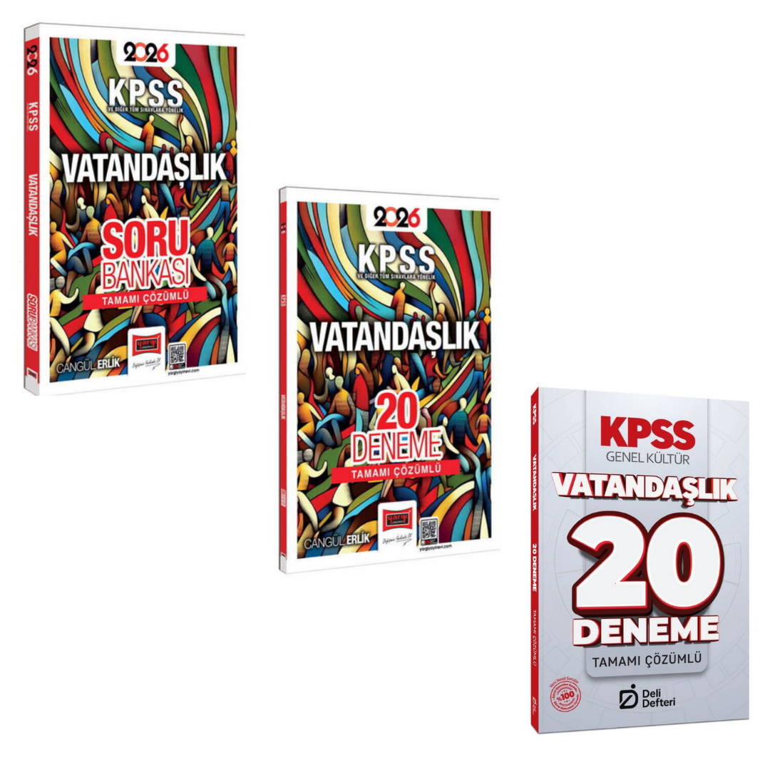 Yargı 2026 KPSS Vatandaşlık Soru Bankası & KPSS Vatandaşlık 2'li Deneme Seti