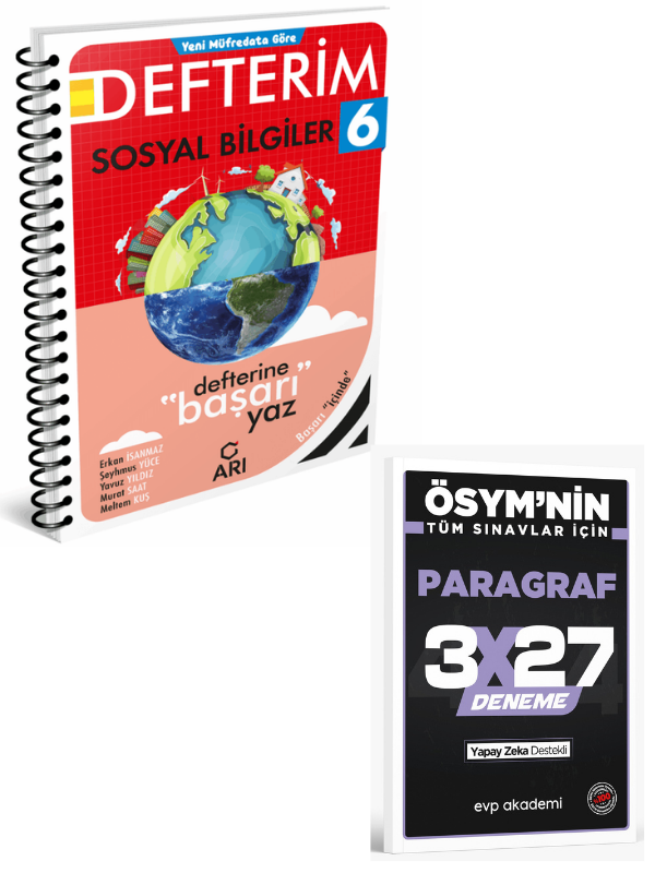 Arı 2027 6. Sınıf Sosyal Bilgiler Akıllı Defteri+ EVP Akademi Paragraf