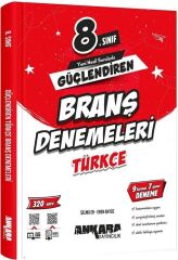 Ankara Yayıncılık 8. Sınıf Türkçe Güçlendiren Branş Denemeleri