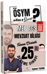 Dizgi Kitap 2026 MEB AGS Mevzuat Bilgisi Tamamı PDF Çözümlü 25 Deneme Sınavı