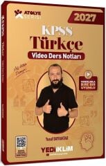 Yediiklim 2027 KPSS Türkçe Atölye Video Ders Notları - Yusuf Bayraktar