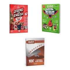 2027 Av 6. Sınıf İngilizce Legend Of English Practice Book + Sosyal Bilgiler Soru + Ankapade 3'lü Set