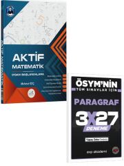 Aktif Öğrenme 2027  TYT Aktif Matematik 0 dan Başlayanlara+EVP Akademi 3x27 Paragraf Deneme