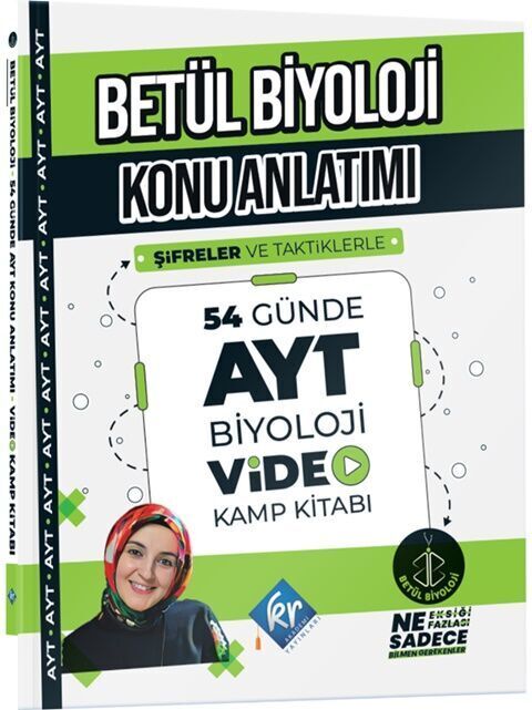 KR Akademi Betül Biyoloji Konu Anlatımı 54 Günde AYT Biyoloji Video Kamp Kitabı