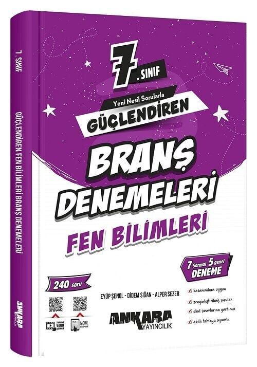 Ankara Yayıncılık 7. Sınıf Fen Bilimleri Güçlendiren Branş Denemeleri Ankara Yayıncılık