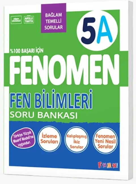 Fenomen Okul Yayınları 5. Sınıf Fen Bilimleri A Fenomen Soru Bankası