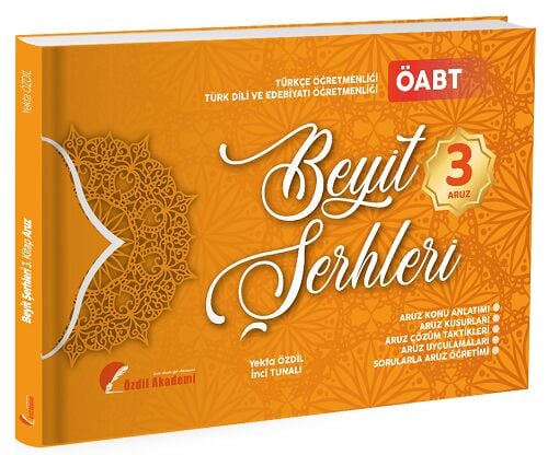Özdil Akademi ÖABT Türkçe ve Türk Dili Edebiyatı Beyit Şerhleri Konu Anlatımlı Soru Bankası 3. Kitap - Yekta Özdil Özdil Akademi Yayınları