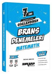 Ankara Yayıncılık 7. Sınıf Matematik Güçlendiren Branş Denemeleri Ankara Yayıncılık