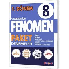 Fenomen Okul Yayınları 8. Sınıf Tüm Dersler 1.Dönem Paket Deneme