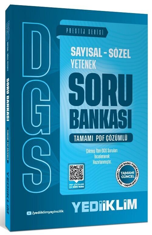 Yediiklim 2027 DGS Prestij Soru Bankası Çözümlü