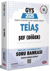 Data 2025 GYS TEİAŞ Genel Müdürlüğü Şef Soru Bankası Çözümlü Görevde Yükselme Data Yayınları
