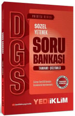 Yediiklim 2027 DGS Prestij Sözel Yetenek Soru Bankası Çözümlü