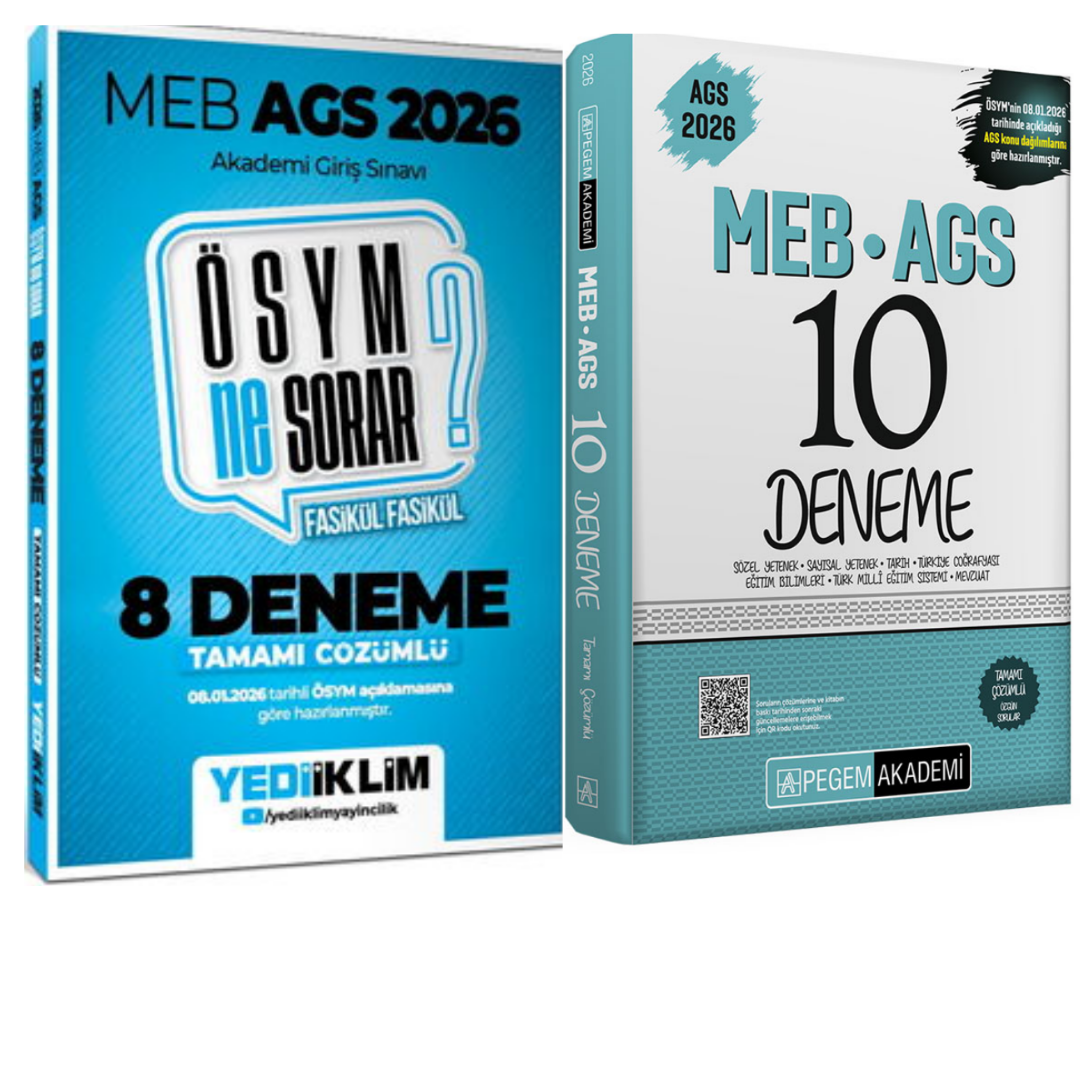 2026 MEB AGS Deneme Tamamı Çözümlü Süper 2'li Kazandıran Deneme Seti (08.01.2026 tarihli açıklamaya göre)