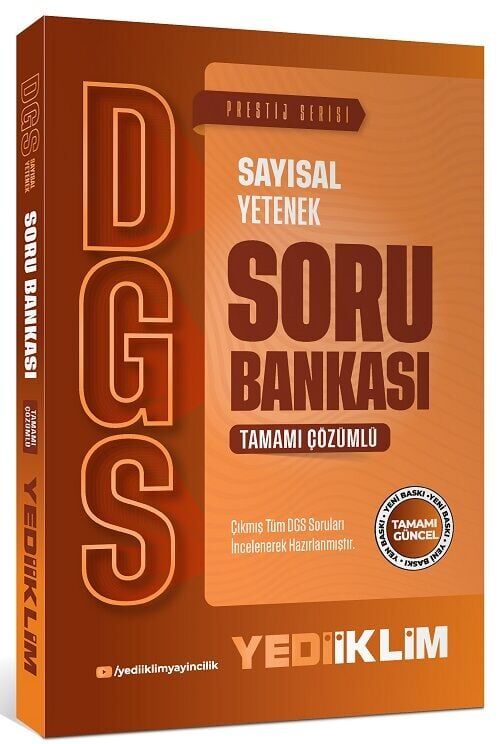 Yediiklim 2027 DGS Prestij Sayısal Yetenek Soru Bankası Çözümlü