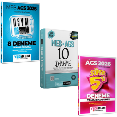 2026 MEB AGS Deneme Seti Süper 3'lü Sınav Kazandıran Deneme Seti (08.01.2026 tarihli açıklamaya göre)