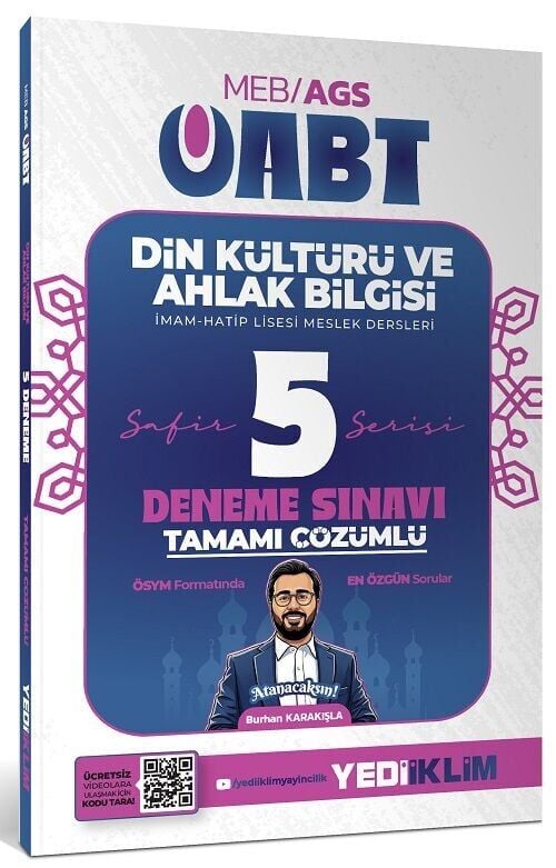 Yediiklim 2027 ÖABT Din Kültürü ve Ahlak Bilgisi Öğretmenliği SAFİR 5 Deneme Çözümlü - Burhan Karakışla