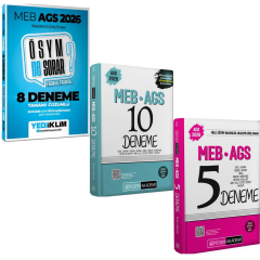 2026 MEB AGS Deneme Seti Süper 3'lü Sınav Kazandıran Deneme Seti (08.01.2026 tarihli açıklamaya göre)