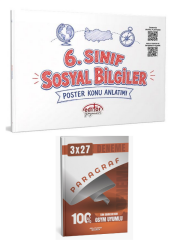Editör 2027 6. Sınıf Sosyal Bilgiler Poster Konu Anlatımı+ Anla Kazan Paragraf